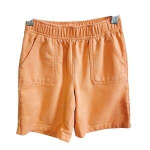 Kids Shorts Size 3T Orange Peach Stretchy Casual Pocket Front Sweats Comfy